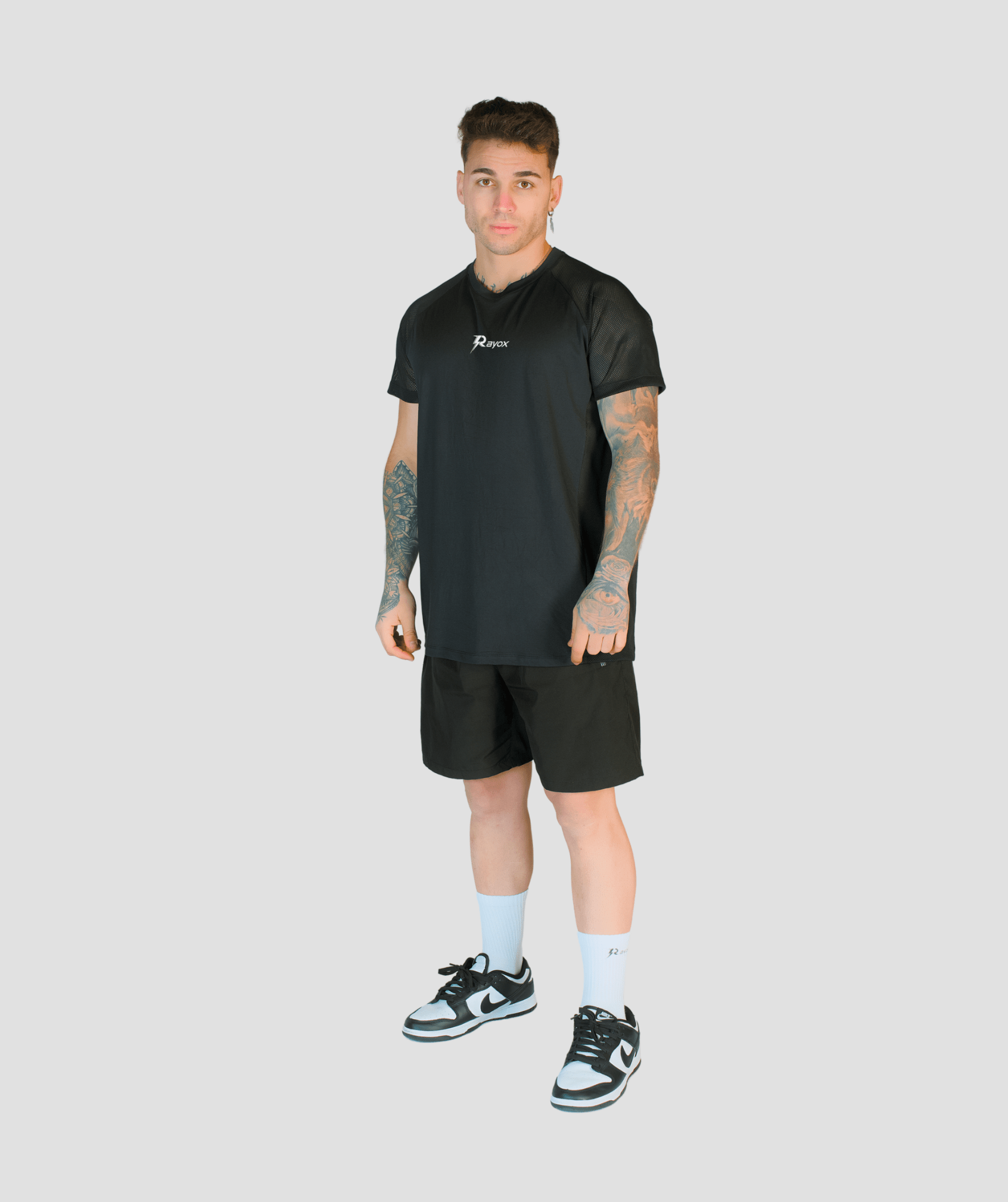 Camiseta Malla Negra Rayox - Rayox