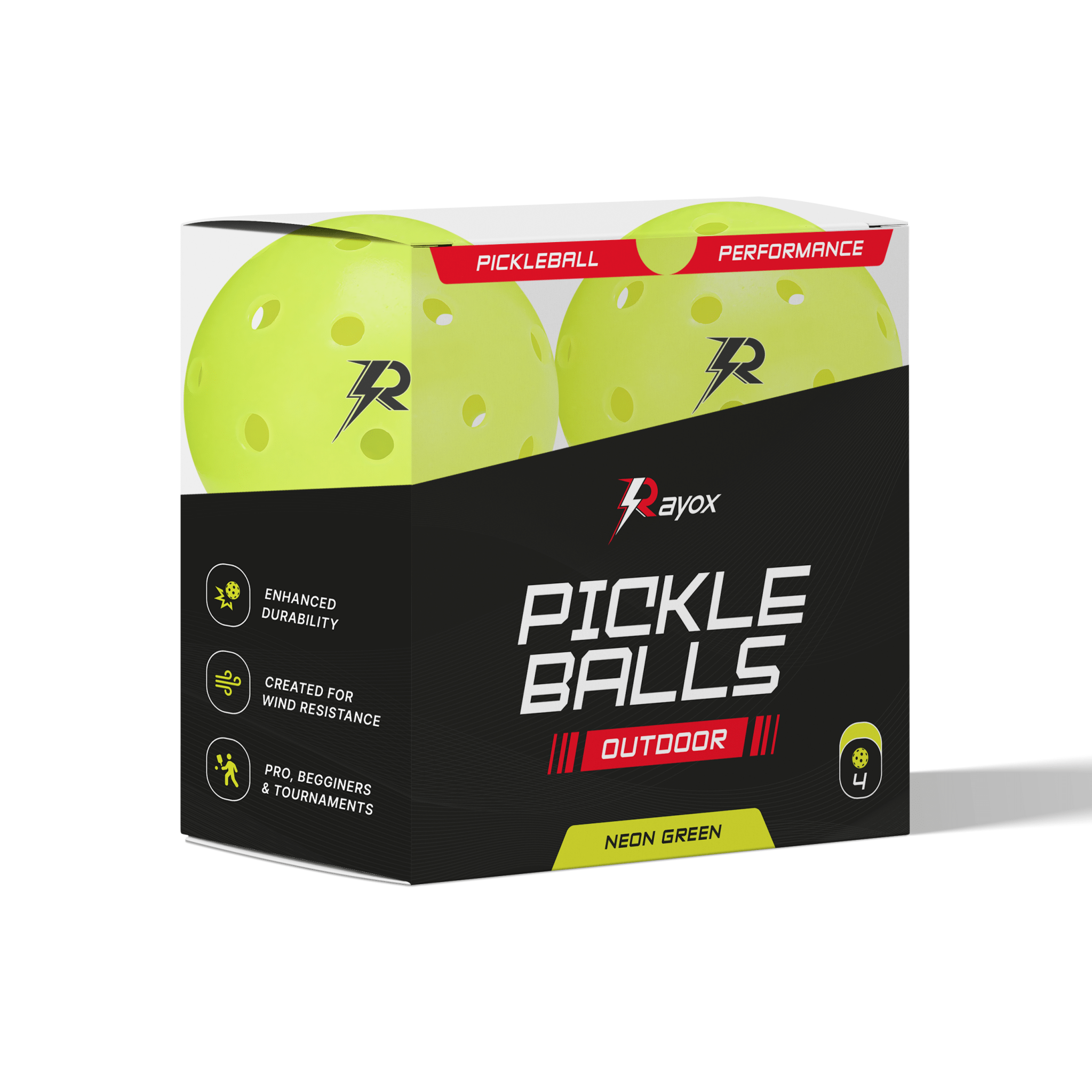 Pack 4 bolas Amarillas Rayox - Rayox